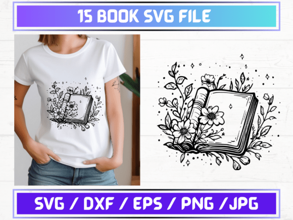 15 Book SVG File: A Versatile Digital Asset for Creative Projects
