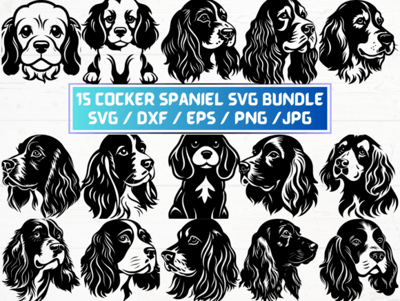 Cocker Spaniel SVG File: A Versatile Digital Asset for Designers and Creators
