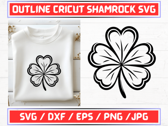 Outline Cricut Shamrock SVG: A Versatile Digital Design for Creative Projects