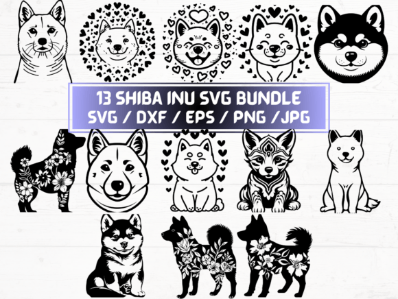 Shiba Inu SVG, DXF, EPS, JPG, PNG: A Digital Asset for Modern Creativity and Business