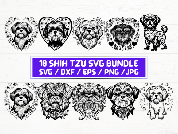 Shih Tzu SVG File for Creative Projects