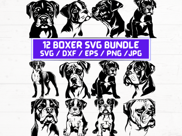 The Boxer Dog SVG Bundle: A Versatile Digital Asset for Modern Creators and Businesses