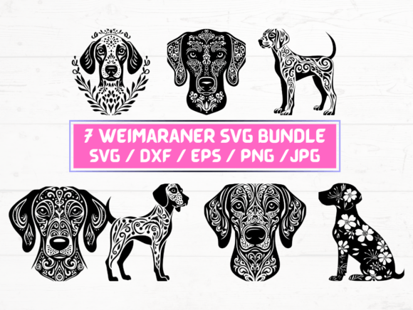 The Versatile Weimaraner Dog SVG, DXF, EPS, JPG, PNG Files: A Digital Asset for Modern Creatives