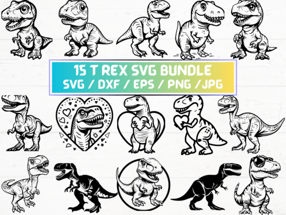 Unlocking Creativity with 15 T Rex SVG Laser Cut Files: A Digital Asset for Modern Creators