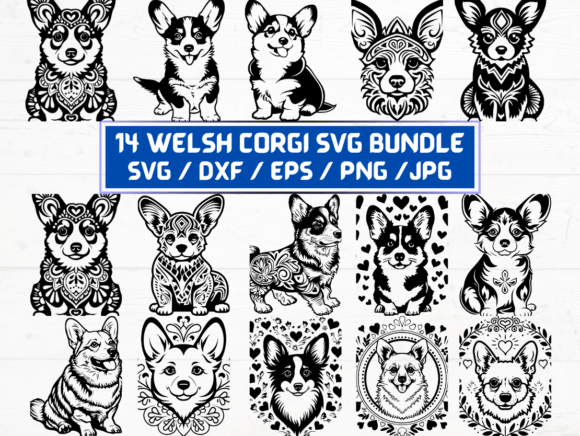 Welsh Corgi Dog Svg Bundle
